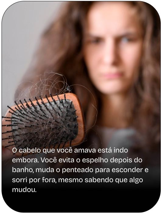 Queda de cabelo na escova